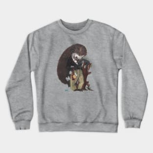 Hedgehog entomologist Crewneck Sweatshirt